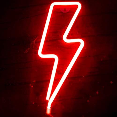 Comprar online | Forma de rayo LED Luz de neón Arte decorativo Luces