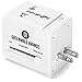 Greenwald's International Travel Power Adapter [US UK EU AU CN UAE], Universal Plug, Dual USB Charging Ports & AC Socket Works In 150 Countries