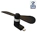 [2 Pack] Black Mini Fan, Nacodex Micro USB Android Mobile Phone Fan Portable Dock Cool Cooler Fan for Samsung Galaxy S7/S6/S5/S4/S3, S7 Edge, LG G5/G4/G3/G2 / Huawei, Sony, HTC Other Android Phone