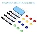 Mobile Whiteboard, Double Sided Dry Erase Board Aluminum Frame, Rolling Stand White Board & Accessories with 4 Markers, 1 Eraser, 12 Push Stickers (48x32)