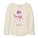 The Children's Place Girls' Long Sleeve Curved Hem Graphic Tee