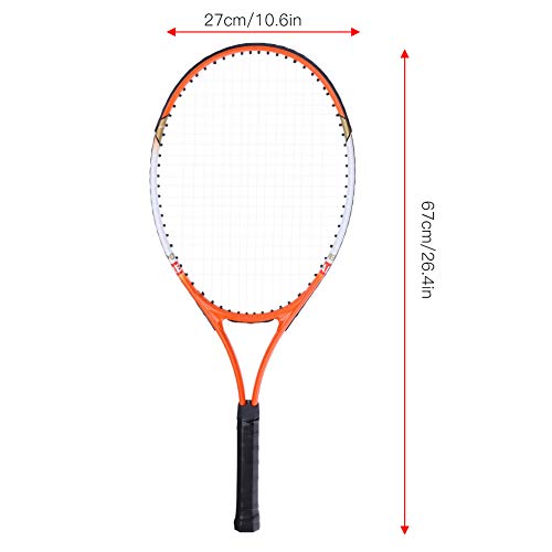 Rehomy-Raqueta-de-Tenis-Profesional-de-Aleacion-de-Aluminio-con-Bolsa-de-Transporte-para-Principiantes-Naranja