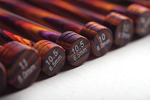 image for Knit Picks Wood Straight Single Point Knitting Needle Set US 4-11 (10