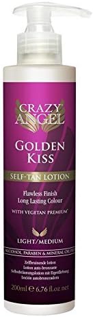 Crazy Angel Tanning Lotion Golden Mistress 6% DHA Professional Self Tan 200ml