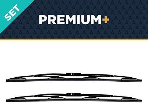 AutoTex - M6Pro Premium+ Automotive Wiper Blades - Universal Replacement Windshield-Wipers - Heavy Duty - All-Weather - 2 Pack (20"/18")