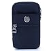 liangdongshop Water Resistant Waist Fanny Pack Cell Phone Pouch with Shoulder Strap(Black)