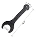 JTDEAL Bicycle Wrench Bottom Bracket Spanner Carbon Steel Install Removal Spanner Wrench Black Bicycle Axle Wrench Tool for Shimano Hollowtech 2（22CM Length）
