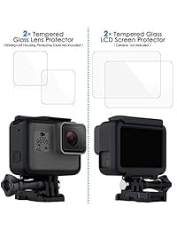 Windslayer - Carcasa del parabrisas de espuma para la cámara GoPro Hero 5 6 (2018), tapa de reducción de ruido del viento para una grabación de audio óptima y protector de lente para HD Hero6 Hero5 (2 unidades) ZLMC