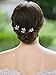 Yean Bridal Hair Pins Wedding Rhinestones Hair Clips Accessories for Women and Girls (Set of 3) (Silver)