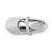 DREAM PAIRS Toddler Girls Dress Shoes Mary Jane Ballet Flats, Flower Girl Shoes with Rhinestone, Slip-on Toddler Mary Jane Flats,Size 9 Toddler,Silver/Glitter,MUY-Shine-Infant-1