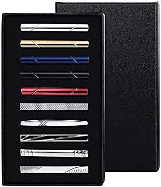 Finrezio 10PCS Tie Clips Set for Men