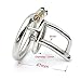 YiFeng Stainless Steel Male Chastity Cage Device Belt Urethral Tube Bondage Fetish ZCS156 (45mm Ring)
