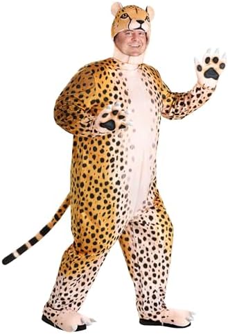 Funidelia Disfraz De Leopardo Para Adultos – Mono Con Cola, Capucha Y Cubremanos, Traje De Animal Para Fiestas, Carnaval Y Halloween, Marrón