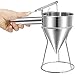 Piston Funnel Stainless Steel Confectionery Funnels with Stand Batter Dispenser Bakery Use Cake Decorating Tool