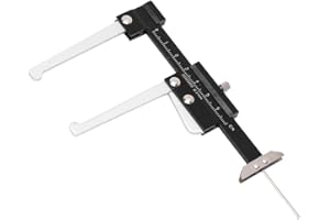 Leopacat Digital Brake Disc Caliper, 60mm Professional Brake Pad Thickness Gauge Tire Tread Depth Gauge Manual Rotor Micromet