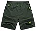 Singbring Men's Outdoor Active Quick Dry Athletic Hiking Shorts Zipper Pockets Medium Greem(326) Green