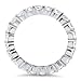Metal Factory 3.50MM Sterling Silver 925 Cubic Zirconia CZ Eternity Engagement Wedding Band Ring