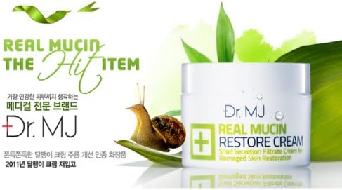 Korea Real Mucin Restore Cream Snail Secretion Filtrate Cream for Damaged Skin Restoration 50 Ml Pack of 2
