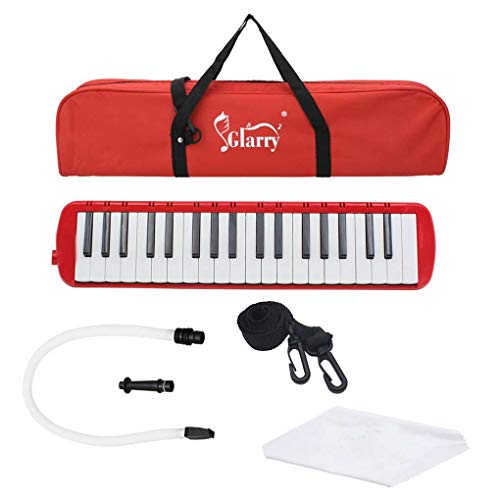 Zerama 37 Piano Keys Melodica Harmonica with Hose and Bag Mouth Organ for Beginners Musical Instrument