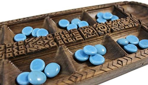 Crooked Mill Premium Walnut Mancala Board Game