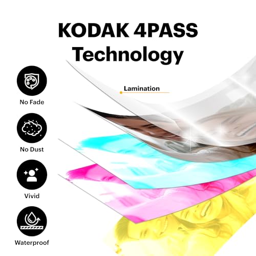 KODAK Mini 2 Retro 2x3 Mobile Photo Printer, 38 Sheets, Bluetooth Phone Printer Compatible With iOS & Android Smartphones, Instant Colour Prints, 4PASS Dye Sublimation, White