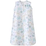 Halo Sleepsack 100% Cotton Wearable Blanket, Blue Animal, Large