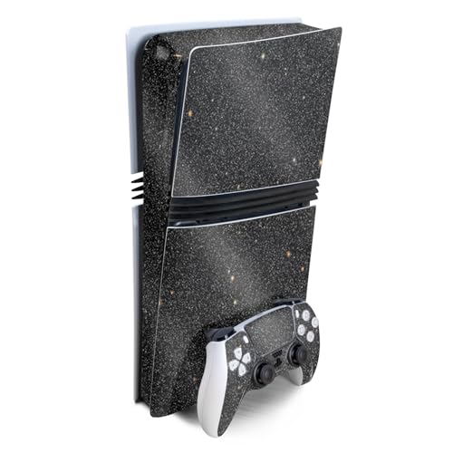 Glossy Glitter Gaming Skin Compatible with Sony PlayStation 5 PS5 Pro Bundle -…