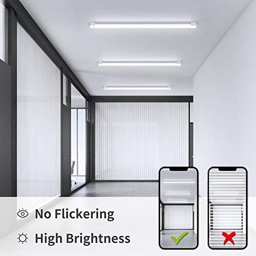 Öuesen LED Feuchtraumleuchte 120cm, 36W 3600LM LED Röhre, IP66 Wasserdichte Werkstatt Deckenleuchte Wannenleuchte für… – Bild 5
