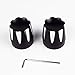 Amazicha Black Front Axle Nut Cover Cap Kit for Harley Touring VRSC Dyna
