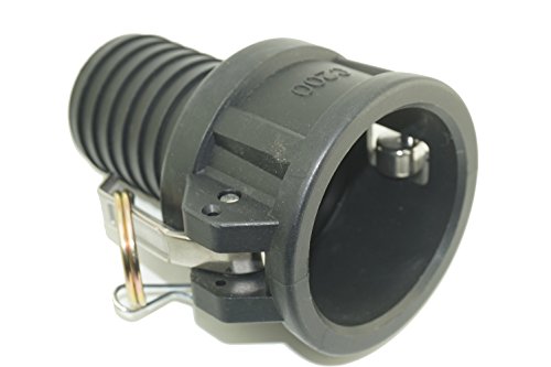 2-Inch 1000Liter Heavy Duty Poly Polypropylene Cam Groove Fitting, IBC Water Tank Hosetail Camlock Coupling connector Valve Garden Fire Pump Hose Fitting hose tail adapter Valve