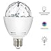 LinkMate Disco Ball Light Bulb Lamp Led Party Lights 3W E27 RGB Rotating Sound Activated Strobe Lights Party Bulb Stage Light for Family Parties ,Birthday,Desk Lamp with Remote Control