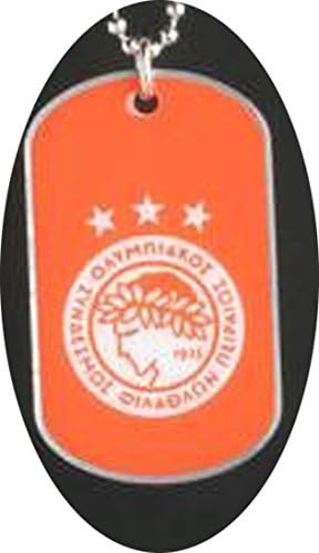 Olympiakos Stainless Steel &amp; Enamel Dog Tag