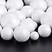 48 Pieces White Foam Craft Balls Decorating Ball for DIY, Crafting and Decoration (4 Sizes)