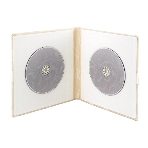 'Bogota, Cream, Includes 2 CDs – CD Album – CD Album Digital Wedding Photo Frame in Cream and White