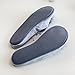 Women's Cozy Velvet Memory Foam House Slippers Non Slip Soles (7-8 M US, Blue)