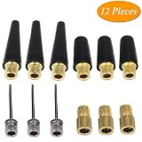 Kenkio 12 Pieces Ball Pump Needle Set Needle Nozzle Adapter Needle Inflator Kit