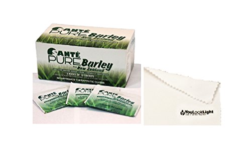 10 Boxes Sante Pure Barley New Zealand Blend with Stevia - Large Box 30 Sachets Total 90 Grams Come with Screen Cleaning Cloth Part Number/sku:10xhs-santebarly-30