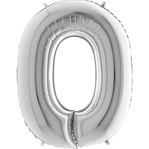 Toyland® 40" Foil Letter Balloon - Party Decorations (Silver, Letter O)