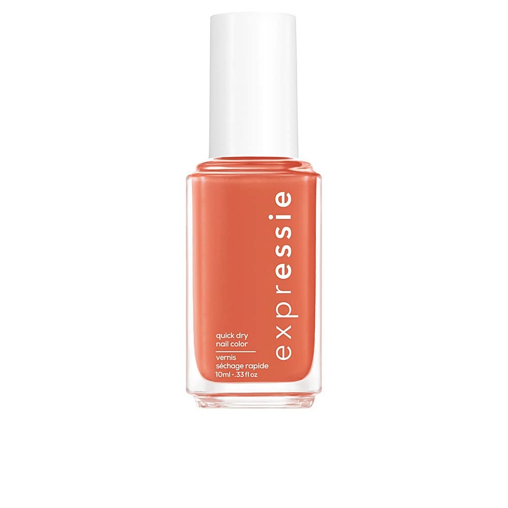 Essie ExprEssie Quick Dry Formula, Orange Coral Red Nail Polish 160 In A Flash