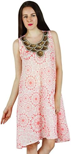 Women Beach Dress Cotton Assymetric New Tunic Casual Summer Sundress