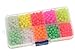 QualyQualy Assorted, Plastic Glass fishing beads Red Yellow Mix Color Luminous Glow 4mm 1000pcs