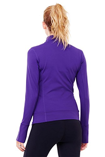 Ingrid & Isabel Women's Maternity Side Zip Active Jacket, Royal Purple, Large - Thumbnail 2