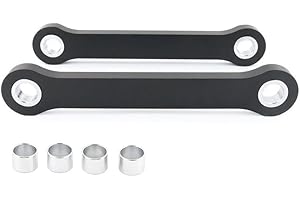 KLR650 Motorcycle Lowering Drop Link Rear Suspension Dog Bone Compatible with KLR 650 Models 2008-2018 2022 2023(Black Lower 