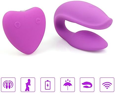 Leqipin Electric Massager Silicone C Type Dual Motor Wireless Remote Control Vibrator Bladder Control &amp; Pelvic Floor Exercise