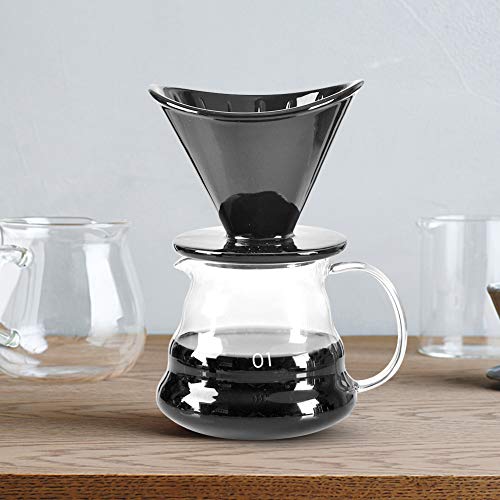 Versare sopra caffè gocciolatore, tazza filtro caffè in ceramica gocciolatore caffè singolo foro strumento filtrante… - immagine 5