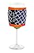 Joe Jacket Wine Glass Insulator, Neoprene Sleeve Drink Holder - Navy Quatrefoil (many colors avail.)