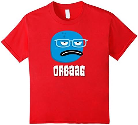unisex-child ORBAAG - Slippery Bright Sarcastic Funny Monster Co T Shirt 10 Red