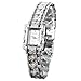 HACBIWA Popular Fashion Women Lady Gril Bling Jewelry Stainless Steal Analog Wrist Watches