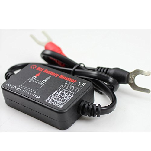 QUICKLYNKS BM2 Bluetooth Battery Monitor 12V Car Battery Tester for Lead Acid, Auto Battery Load Tester with Cranking Charging Test, LowVolt Alarm for Car/RV/Motorcycle/Truck/Boat/Solar Power System