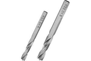 SeonFook 2PCS Spot Weld Drill Bit Set HSS Co Cobalt Spot Welding Drill Cutter White Diamond Cutting Bits Kit Spot Weld Removal Tool 6mm 8mm